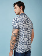 Men's Printed Polo Neck Half Sleeves T-shirts