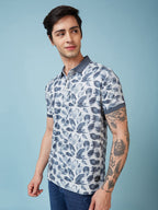 Men's Printed Polo Neck Half Sleeves T-shirts