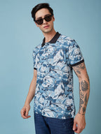 Men's Printed Polo Neck Half Sleeves T-shirts