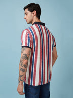Men's Printed Polo Neck Half Sleeves T-shirts