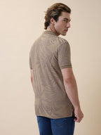 Status Quo Men's Solid Polo Collar Half Sleeves Regular Fit T-shirt