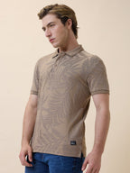 Status Quo Men's Solid Polo Collar Half Sleeves Regular Fit T-shirt