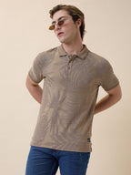 Status Quo Men's Solid Polo Collar Half Sleeves Regular Fit T-shirt