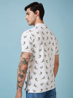 Men's Printed Polo Neck Half Sleeves T-shirts