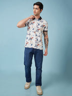 Men's Printed Polo Neck Half Sleeves T-shirts