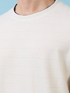Mens All-Over New Basics Solid Half Sleeves Regular Fit Tshirt