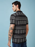 Men's Printed Polo Neck Half Sleeves T-shirts