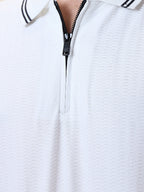 Men's Solid Polo Collar Half Sleeves Regular Fit T-shirt