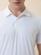 Men's Premium Solid Polo Collar Half Sleeves Regular Fit T-shirt