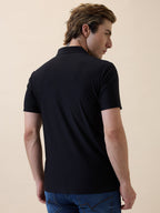 Men's Premium Solid Polo Collar Half Sleeves Regular Fit T-shirt