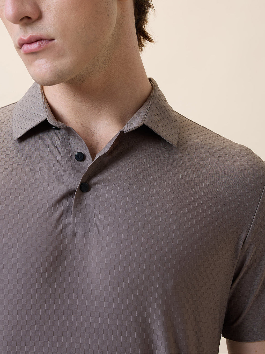Men's Premium Solid Polo Collar Half Sleeves Regular Fit T-shirt