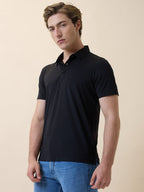Men's Premium Printed Polo Collar Half Sleeves Regular Fit T-shirt