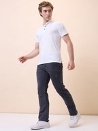 Men's Premium Printed Polo Collar Half Sleeves Regular Fit T-shirt