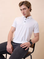 Men's Premium Printed Polo Collar Half Sleeves Regular Fit T-shirt