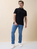 Men's Premium Solid Polo Collar Half Sleeves Regular Fit T-shirt
