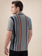 Sage Striped Polo