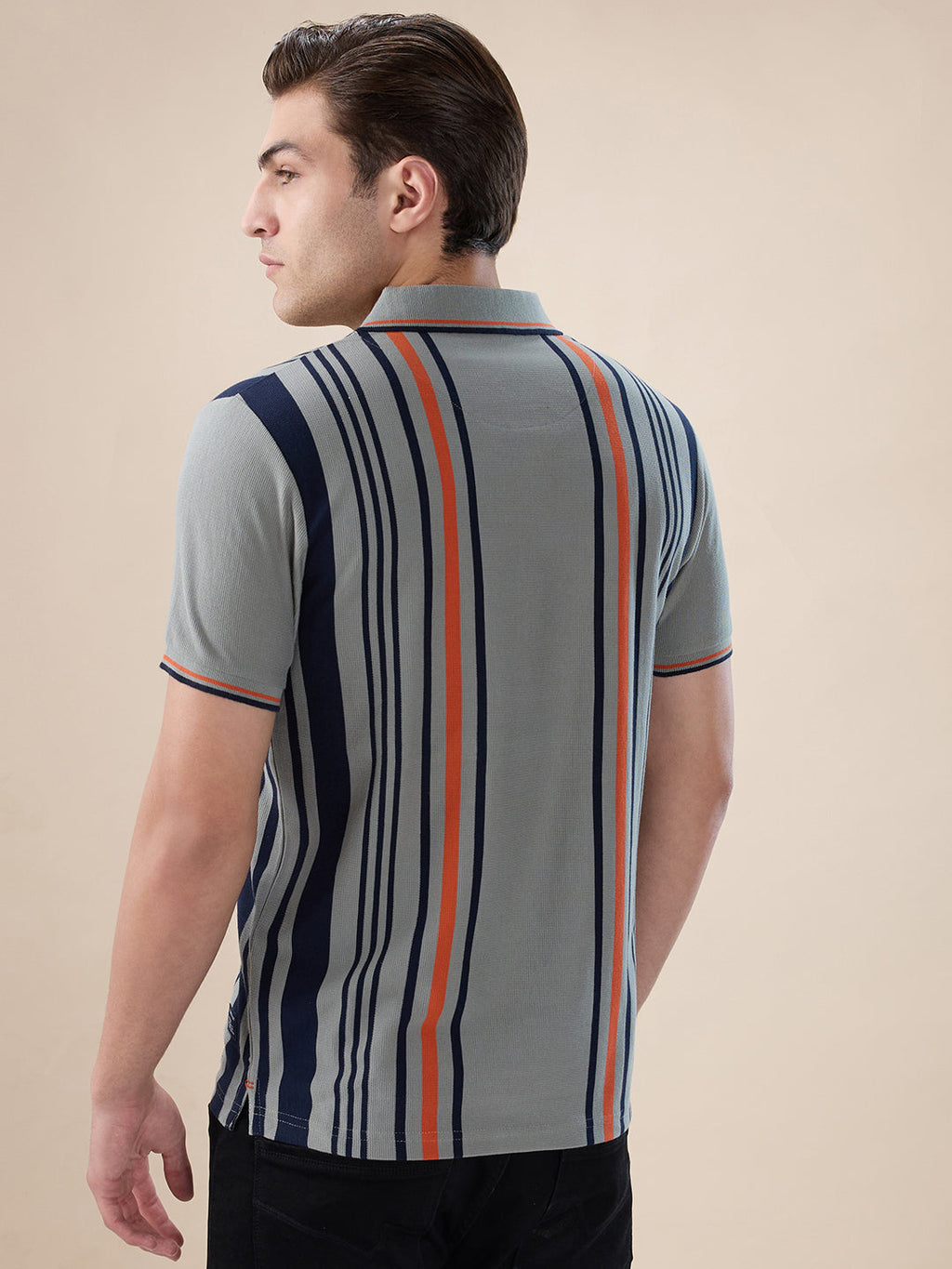 Sage Striped Polo