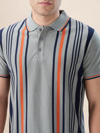 Sage Striped Polo