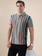 Sage Striped Polo