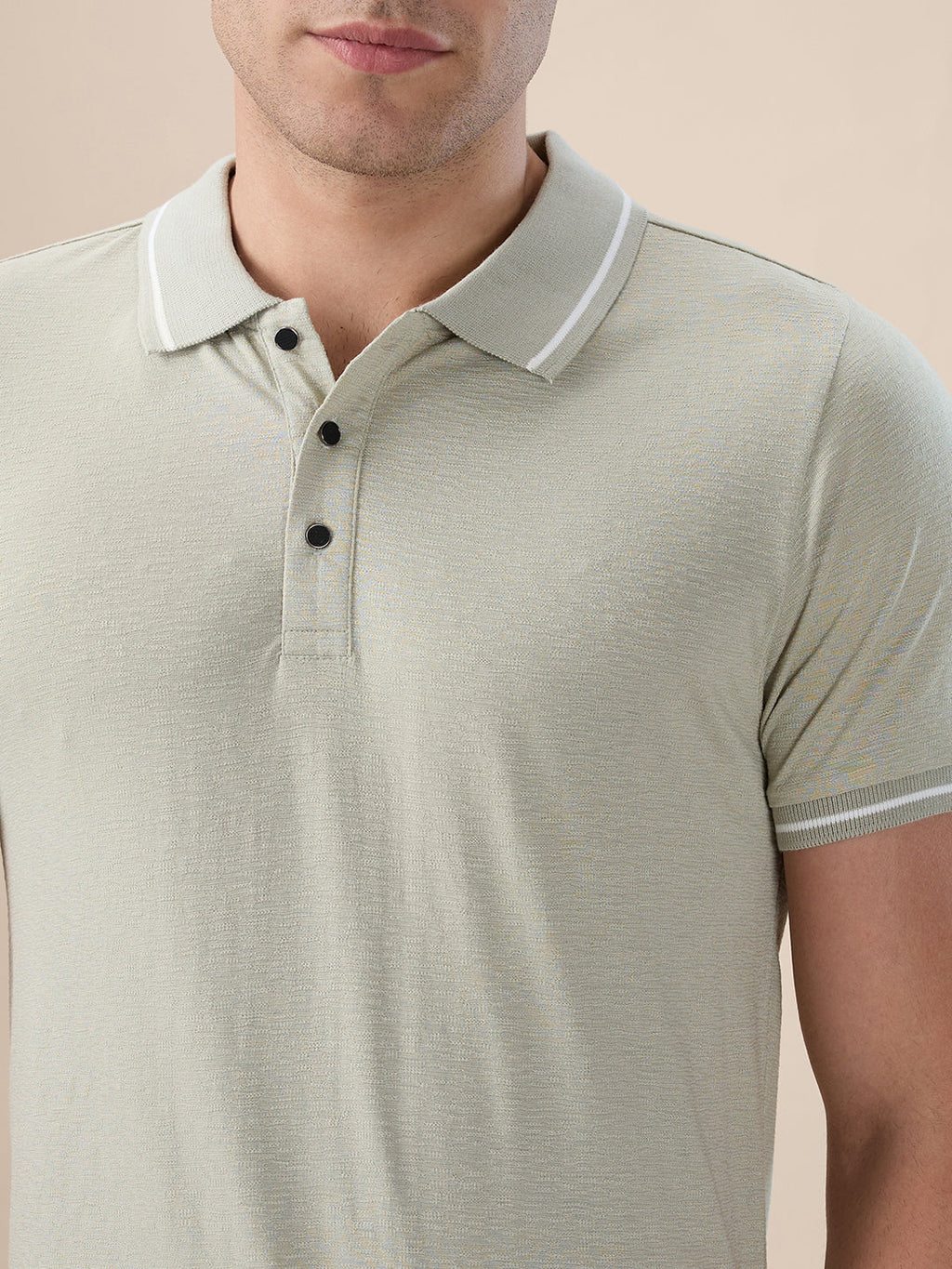 Sage Textured Regular Polo