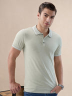 Sage Textured Regular Polo