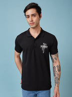 Men's Printed Polo Neck Half Sleeves T-shirts