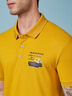Men's Printed Polo Neck Half Sleeves T-shirts