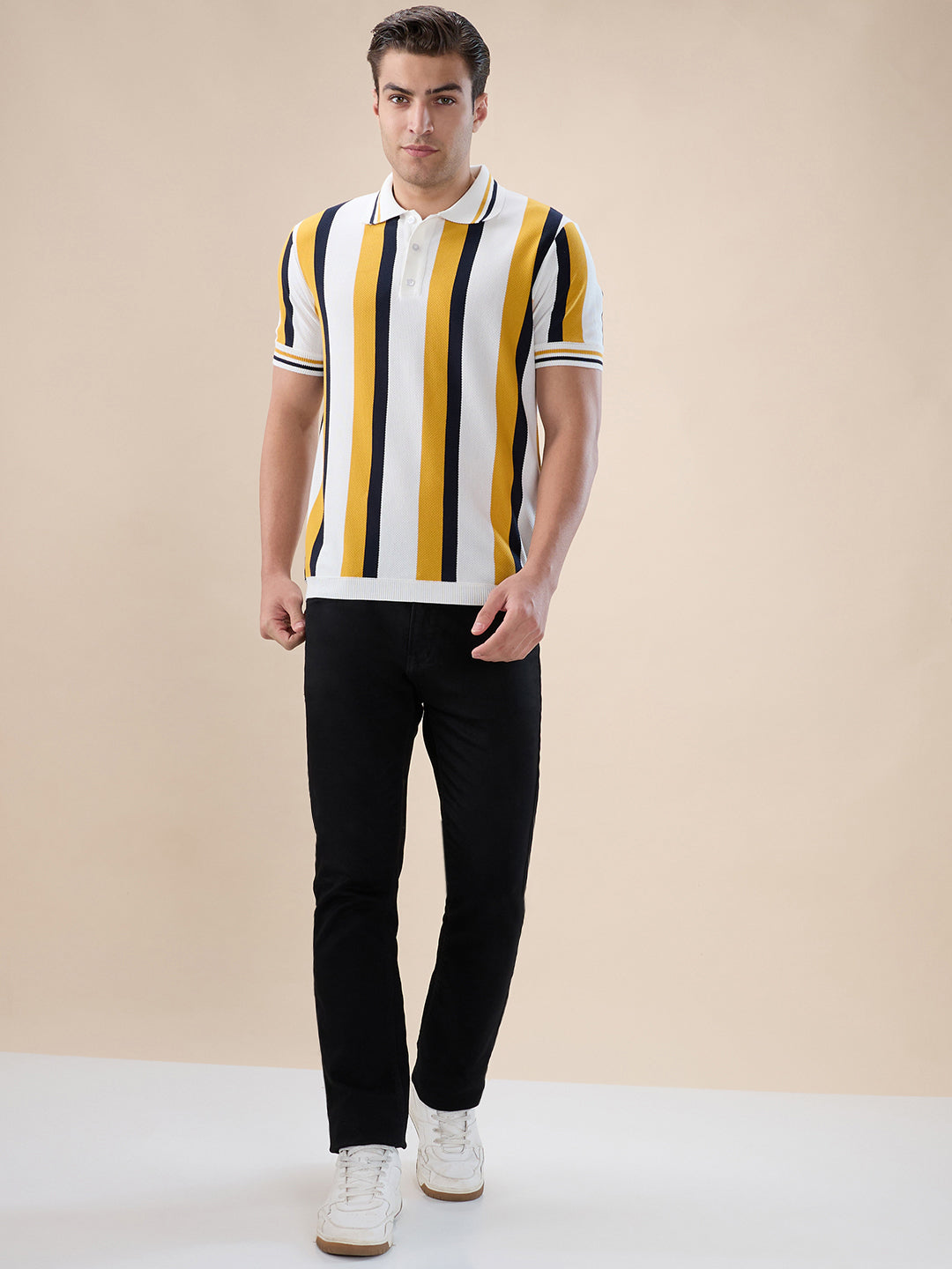 Sunflower Bold Striped Polo