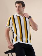 Sunflower Bold Striped Polo