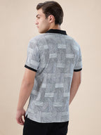 Geometric Print Polo