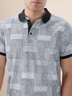 Geometric Print Polo