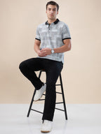 Geometric Print Polo