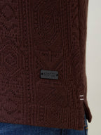 Men's Solid Textured Half Sleeves Polo T-Shirt with Tipping Detail