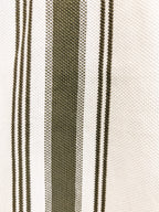 Olive Striped Textured Polo T-Shirt