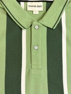 Men Striped Cotton Blend Regular Fit Polo T-Shirt