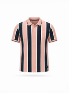 Striped Cotton Blend Regular Fit Polo T-Shirt
