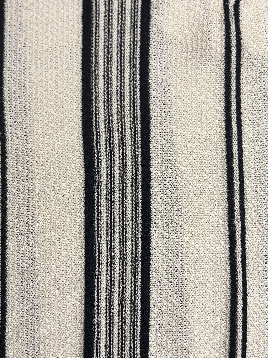 Striped Polo T-Shirt with Zip Closure