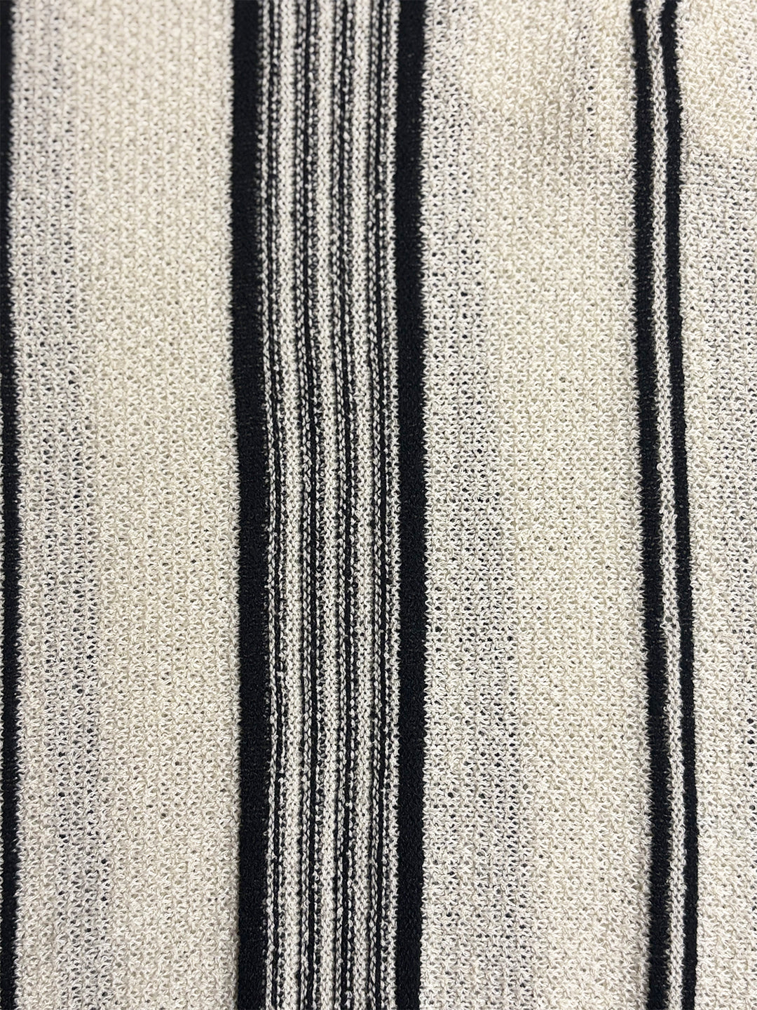Striped Polo T-Shirt with Zip Closure