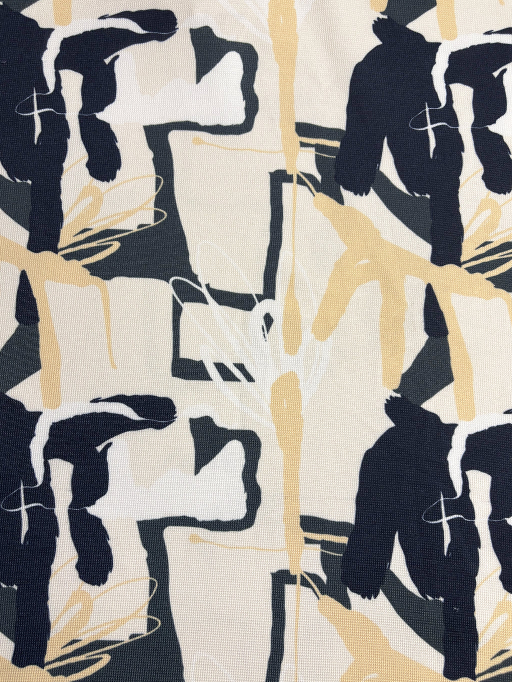 Abstract Print Polo T-Shirt