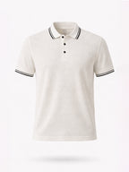 Off-White Textured Polo T-Shirt