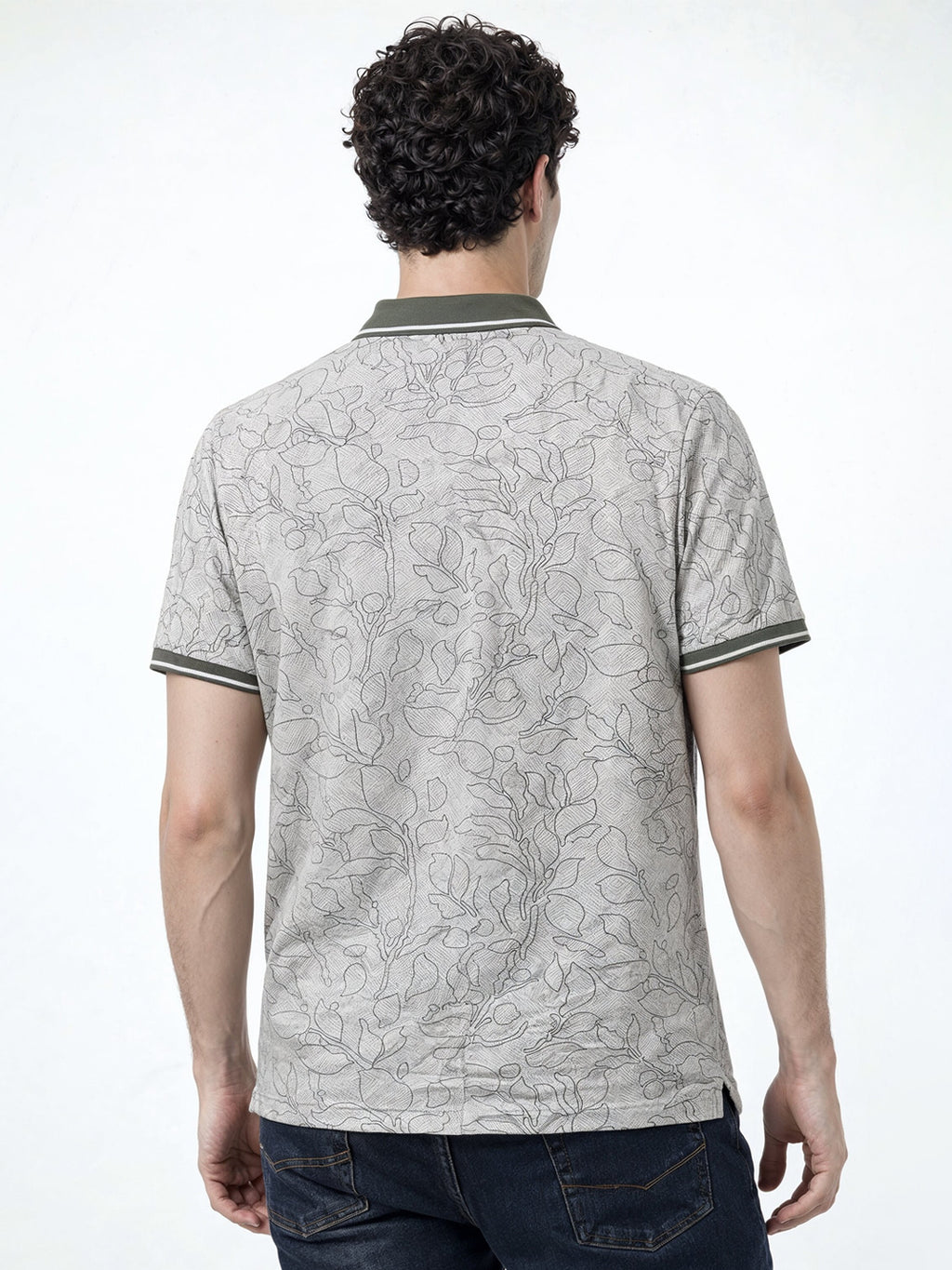 Olive Botanical Sketch Polo