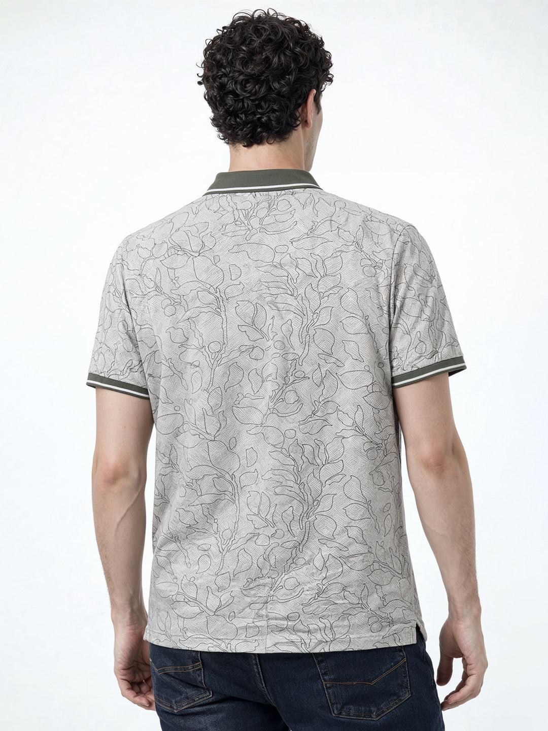 Olive Botanical Sketch Polo