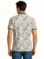 Khaki Marble Print Polo