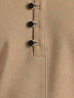 Beige Solid Polo T-Shirt
