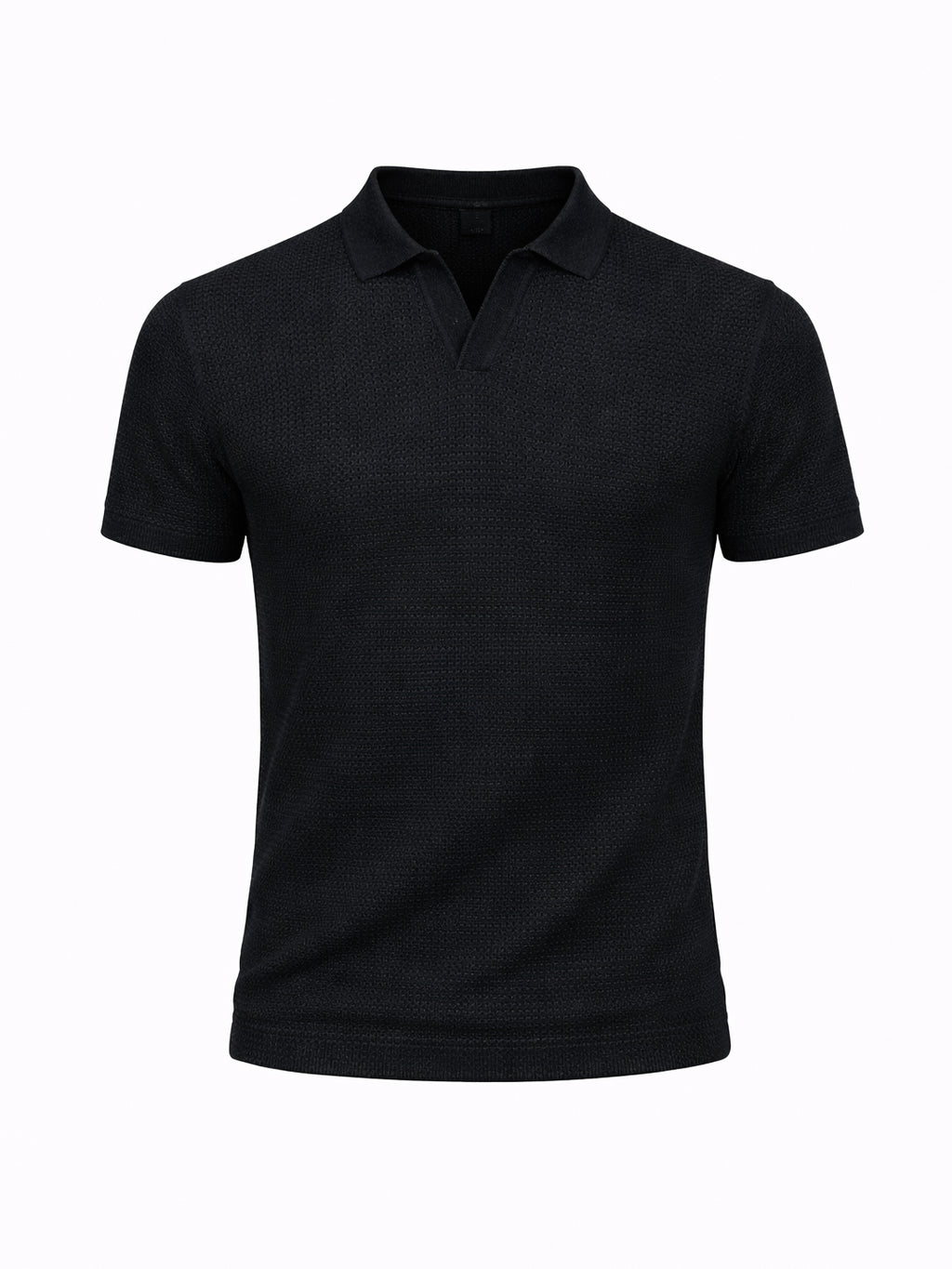 Midnight Waffle Knit Polo