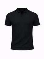 Midnight Waffle Knit Polo