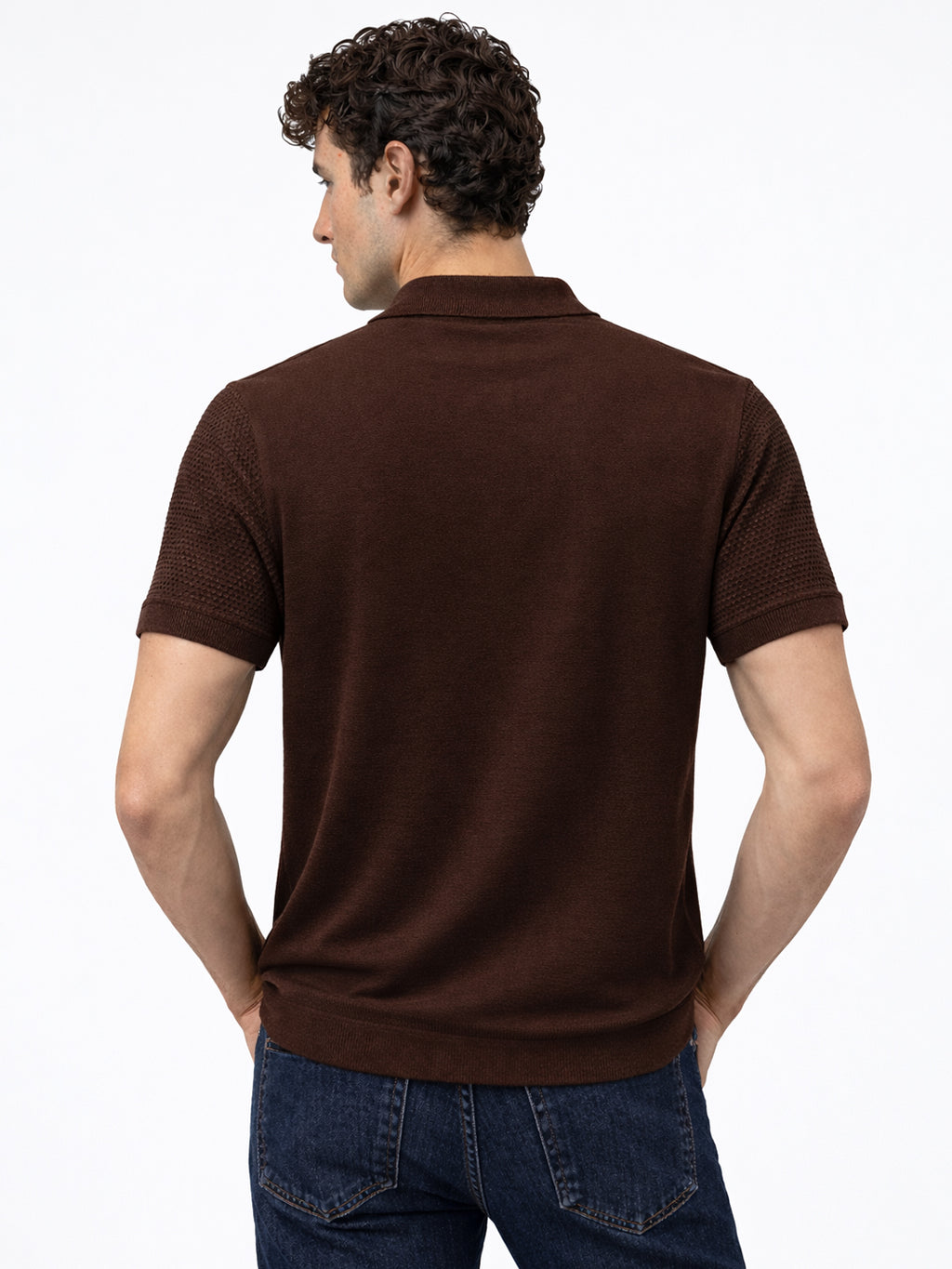 Waffle Knit Polo