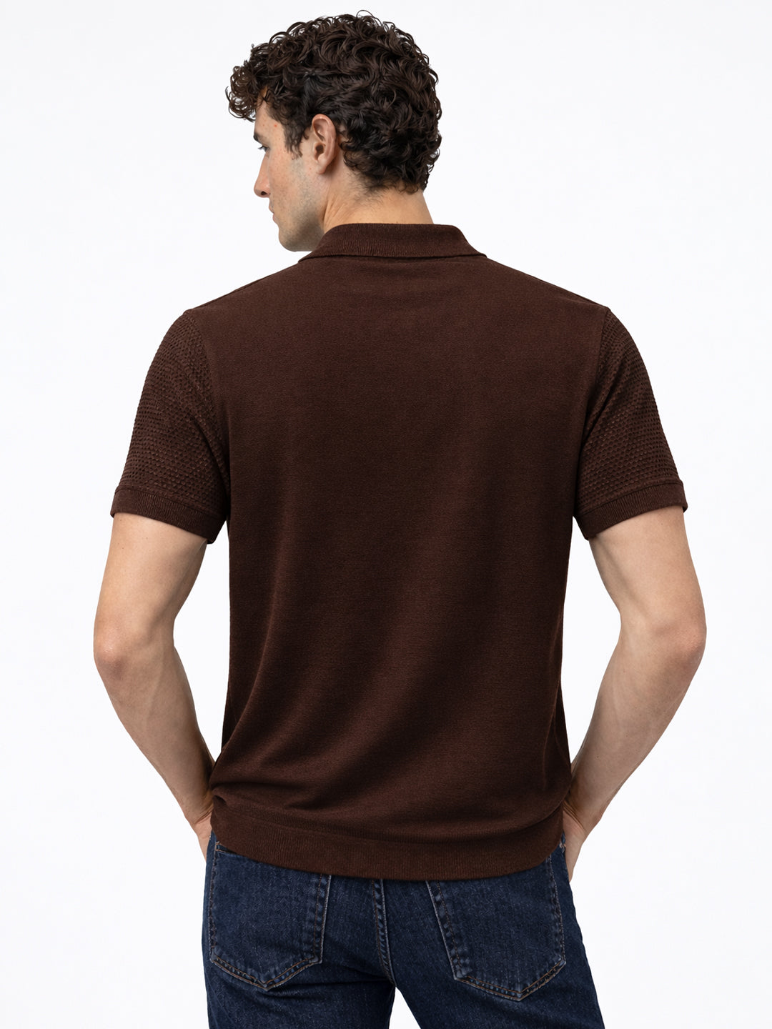 Waffle Knit Polo