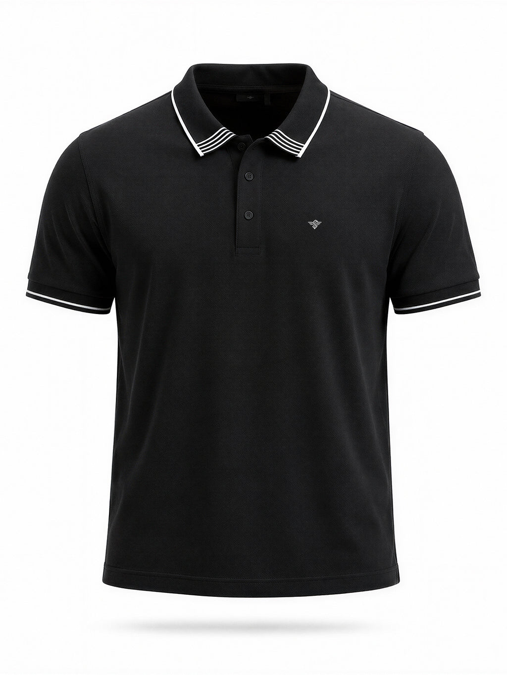 Contrast Tipped Polo T-Shirt