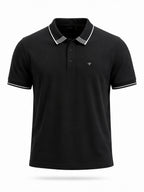 Contrast Tipped Polo T-Shirt